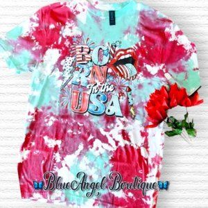 🦋*NEW!*🦋 Born In The USA Tie Dye Graphic Tee